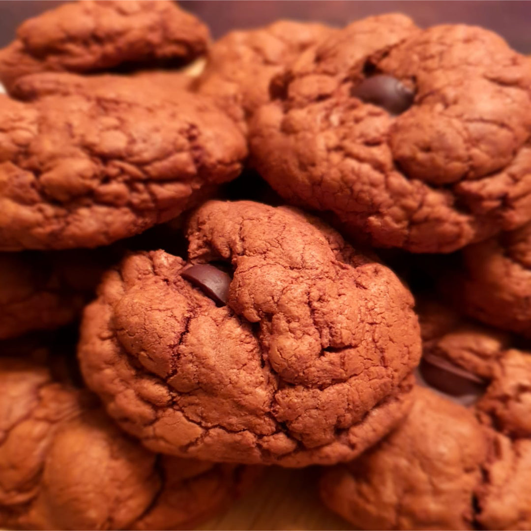 Chocolate Brownie Meets a Chocolate Biscuit