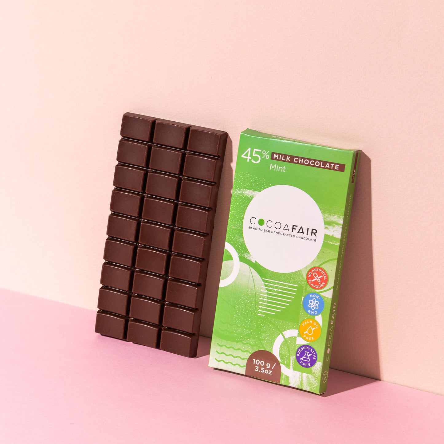 45% Milk Chocolate with Mint