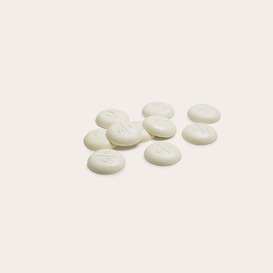 Coloured Cocoa Butter Drops - White