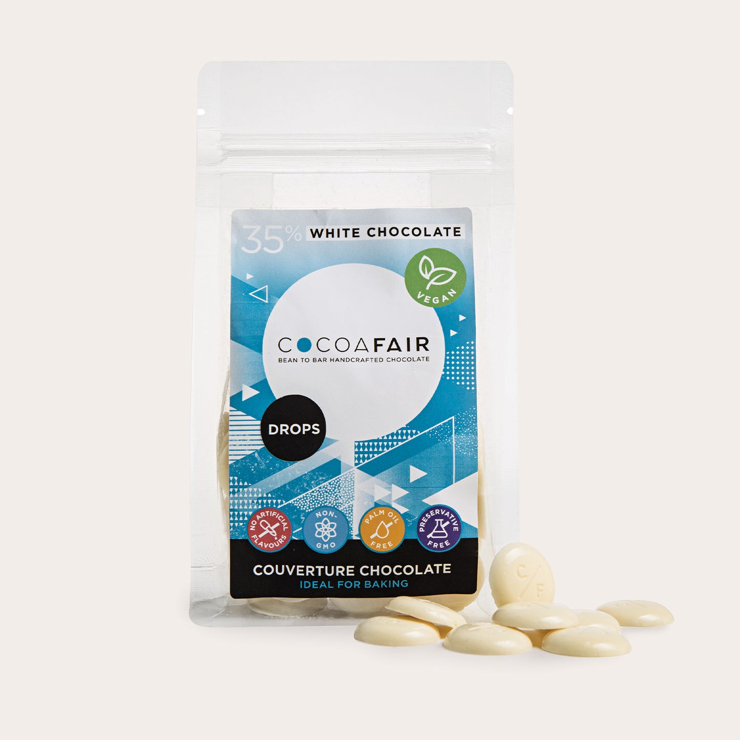 Vegan 35% White Chocolate Drops