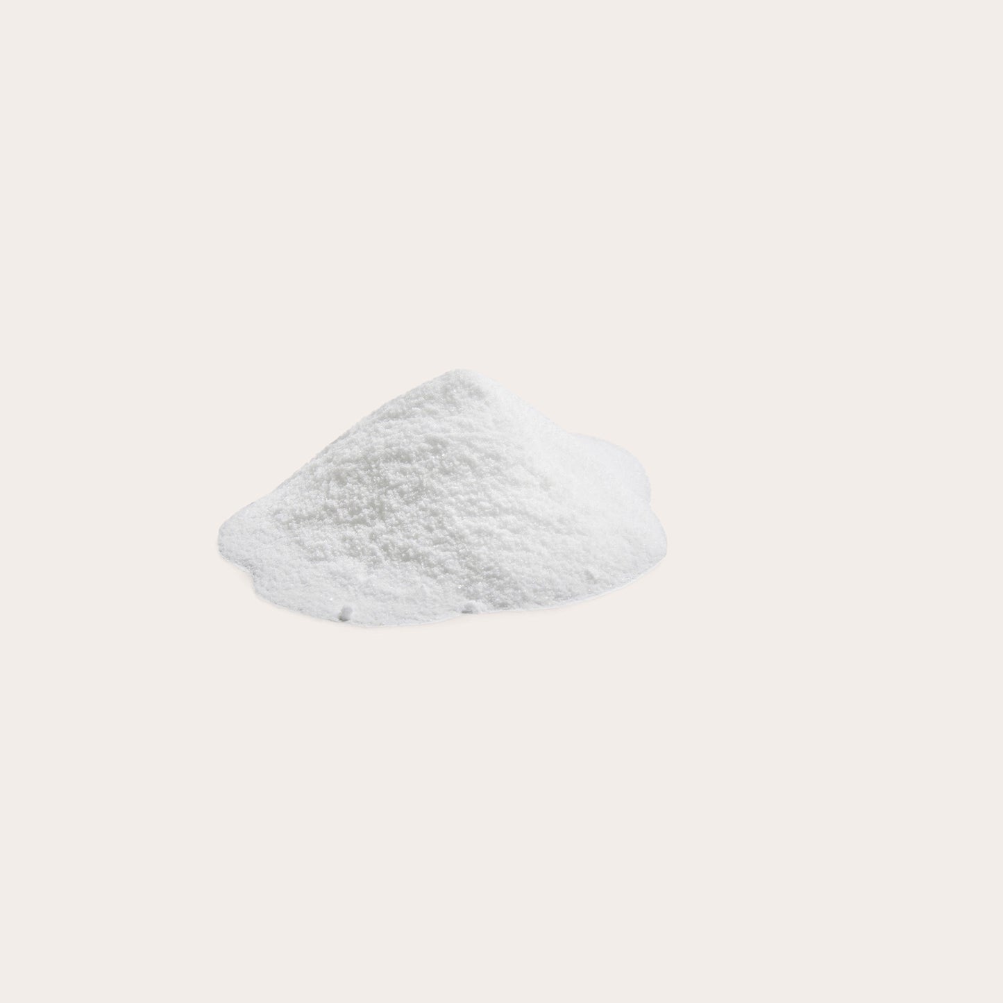 Maltitol in a small heap against a white background