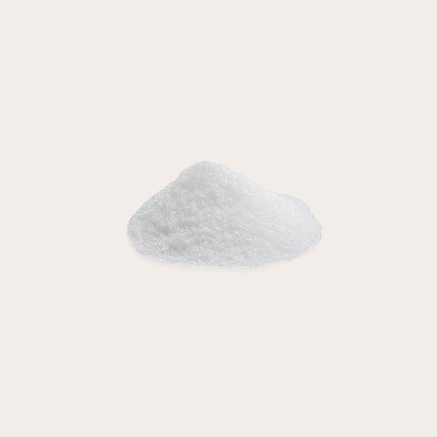 Xylitol in a small heap against a white background